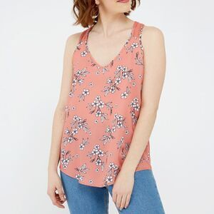 Kismet Floral Print Ladder Detail Bar Back Tank Size Extra Small.